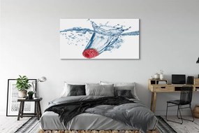 Canvas képek málna víz 120x60 cm