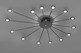 TRIO 679511532 PEACOCK Modern Mennyezeti Lámpa Fekete LED IP20