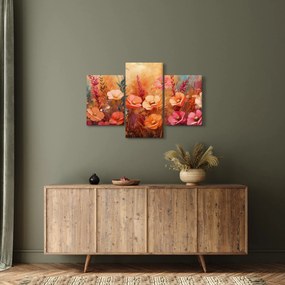Kép - Virágos rét, festmény (90x60 cm)
