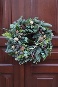 Karácsonyi Koszorú Nemes Jelenfából, 50 cm-es koszorú, Karácsony
