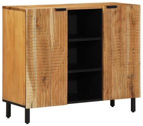 Oldalszekrény 90x33x75 cm Tömör akácfából