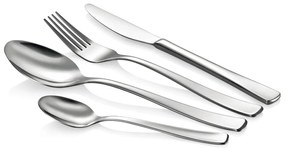 Ezüstszínű rozsdamentes acél evőeszköz készlet 24 db-os Clara – Tescoma