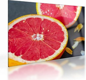 Szeletelt grapefruit képe (üvegen) (70x50 cm)