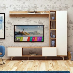 Rambuty Oak and White TV-állvány