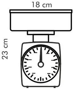 Tescoma ACCURA 5 kg fehér mechanikus konyhaimérleg, L