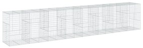 horganyzott vas gabion kosár fedéllel 800 x 100 x 150 cm