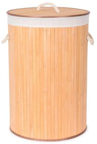 Round kerek bambusz szennyeskosár - Compactor