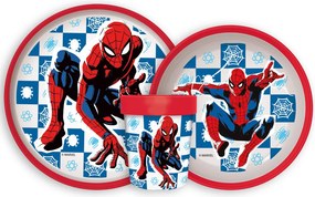 Pókember Midnight Flyer csúszásmentes étkészlet, micro műanyag szett