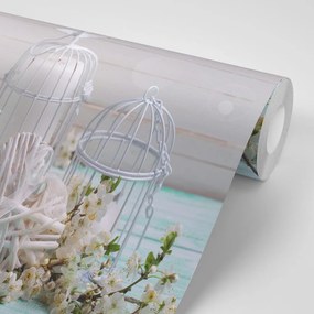Fototapeta cseresznyeágak és lámpások