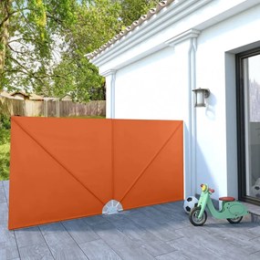terrakotta összecsukható terasz oldalárnyékoló 300 x 150 cm
