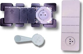 Rejtett kapcsolók 1x2x ez az aljzat világos csempékhez kivágó készlet nélkül