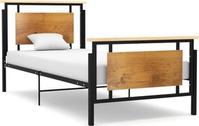 vidaXL fém ágykeret 90 x 200 cm