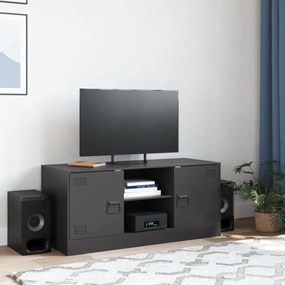 fekete acél TV-szekrény 99 x 39 x 44 cm