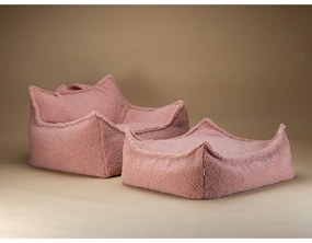 Rózsaszín buklé gyerek babzsákfotel Chair – Wigiwama