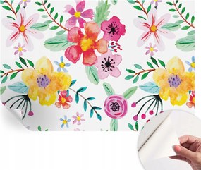 Dekoratív öntapadós fotótapéta irodába Virágos frissesség 104x70 cm