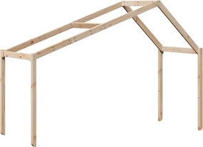 vidaXL tömör fenyőfa gyerekágytető 203 x 95,5 x 142 cm