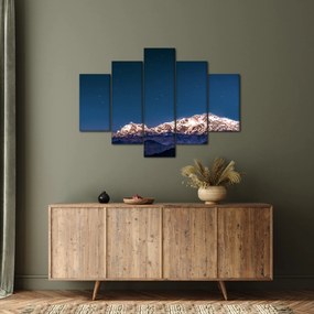 A hegyek és az éjszakai égbolt képe (150x105 cm)