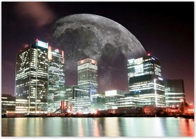 Poszterek 100x70 Våros éjszaka Hold