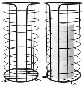 Álló WC papír tartó Black 322743A