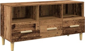 vidaXL TV szekrény fiókkal Öreg fa 102 x 36 x 50 cm Faanyag