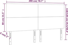 sötétzöld bársony fejtámla 200 x 5 x 118/128 cm