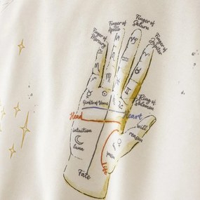 Kék-krémszínű egyszemélyes ágyneműhuzat 135x200 cm Astrology – Sassy B