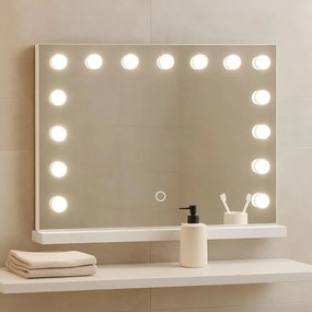 AQUAMARIN Fürdőszobatükör Hollywood LED 58 x 43 cm