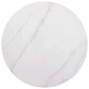 Rion étkezőasztal - 90 cm átmérő, márvány / fekete