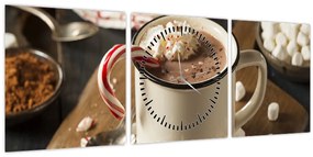 Kép - Forró csokoládé (órával) (90x30 cm)
