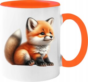 Gyönyörű Őszi Bögre 330ml Kávé Ajándék Őszi Róka Csomagolás