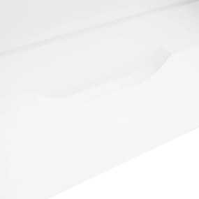 Ágy 2 konténerrál, fehér, ELISIA