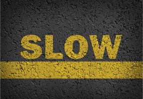 Flizelin fotótapéta Megjegyzés Út Aszfalt Slow Zone 416x254 +ragasztó