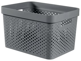 Curver Tárolódoboz INFINITY 17l újrahasznosított műanyag sötétszürke