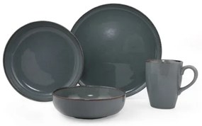 16 darabos szürke/porcelán étkészlet