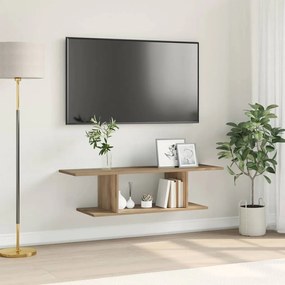 Fali TV szekrény kézműves tölgy 102 x 35 x 35 cm Faanyag