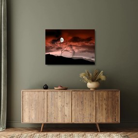Kép - Hold megvilágítja az éjszakát (üvegen) (70x50 cm)