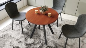 Mazzoni ALMO 80 Calvados/fekete lábak - KEREK ASZTAL Y ALAKÚ LÁBAKKAL LOFT/INDUSZTRIÁLIS STÍLUSBAN KONYHÁBA NAPPALIBA VAGY ÉTKEZŐBE