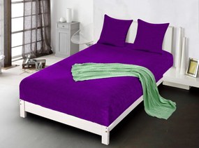 Mikroplüss lepedő SOFT 90x200 cm sötétlila