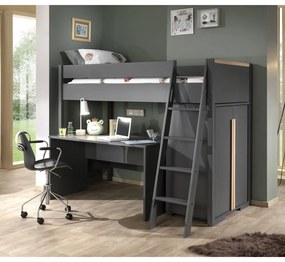 London sötétszürke gyerek íróasztal - Vipack