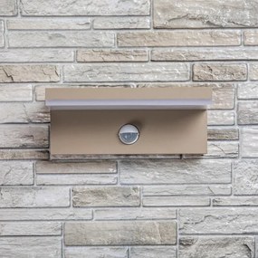 Rabalux 77220 - ZARAGOZA LED kültéri fali lámpa érzékelővel 9W/230V IP54 bézs