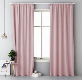 Finom függöny por rózsaszínben 140 x 250 cm 140x250