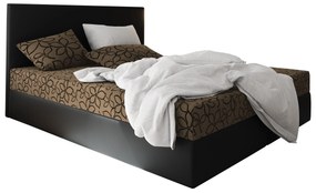 Franciaágy Boxspring 160 cm Lilac Comfort (minta + fekete) (matraccal és tárolóhellyel). 1056074