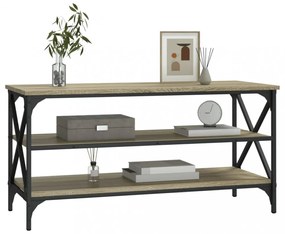 sonoma tölgy színű szerelt fa fali TV-szekrény 100x40x50 cm