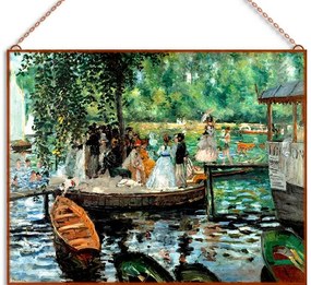Renoir-La Grenouillere üvegkép, falikép