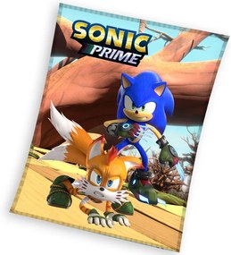 Carbotex Gyermek takaró Ježek Sonic és Tails, 130x 170 cm