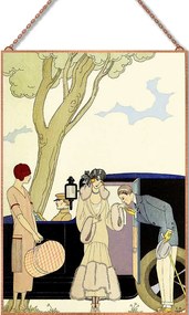 George Barbier - L’Ensie üvegkép, falikép