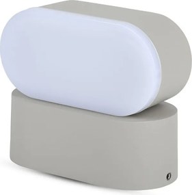 V-tac Ovális Kültéri Falilámpa Állítható Led 6W 3000K