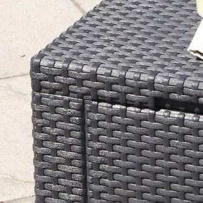 Cube zsámoly, grafit színben, világos szürke párnával