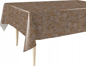 Cerata vastag abrosz barna virágos vízálló 140x350