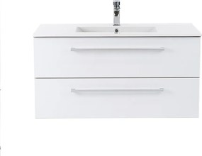 Vario Clam 100 alsó szekrény mosdóval tölgy-fehér